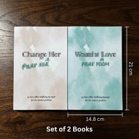 Carnet de Prières A5 ZS-PC0053 « Prière pour Elle et Lui » – Ensemble de 2 Cahiers Personnalisés en PU avec Reliure Piquée à Cheval – Vente en Gros – Design Original et Inspirant