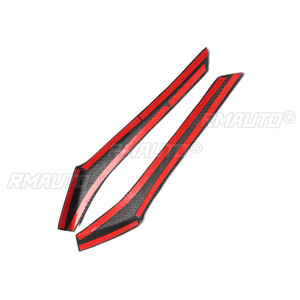 ฝาครอบไฟหน้ารถยนต์คาร์บอนไฟเบอร์แท้ 1 คู่ สำหรับ Honda Fit Jazz 2014 2015 2016 อุปกรณ์ตกแต่งรถยนต์ - Product Image 5