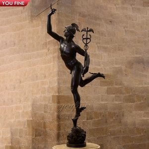 Cao-Chất Lượng Cổ Điển Bronze Hình Thủy Ngân Bằng Giambologna Điêu Khắc - Product Image 6