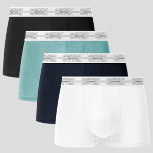 Venta caliente de fábrica logotipo personalizado elástico de talla grande ropa interior cómoda pantalones cortos suaves Calzoncillos Bóxer hombres ropa interior - Product Image 2