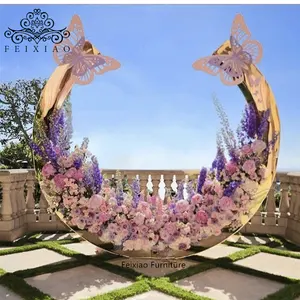 Luxury New design christmas wedding backdrop with butterfly