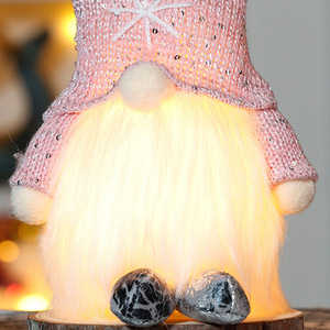 Christmas Knitted Plush Toys Standing <b>Light</b> <b>up</b> Soft Faceless Doll Gift <b>Ornaments</b> for Xmas Party Decorations - Product Image 5