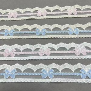 ZSY 1.5 inci putih 100% warna murni kecil ikatan simpul Guipure renda Trim katun bordir garmen membuat jala renda - Product Image 4