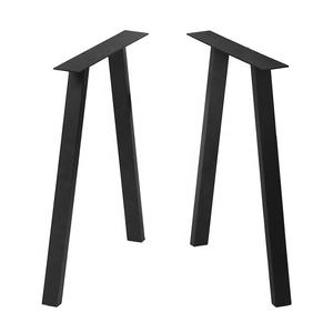الثقيلة دعم الأجهزة المعدنية X على شكل أنبوب مربع مكتب عمل إطار الجدول الساقين قاعدة ل غرفة مكتب المنزل - Product Image 3