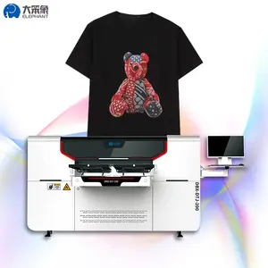 Nhà Máy bán hàng trực tiếp A3 T-Shirt DTG máy in T-Shirt Máy in nhiệt Báo Chí DTG máy in dệt
