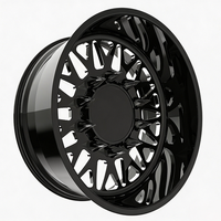 Rines Forjados Personalizados Pulidos SL 22X8.25 24X8.25 con Tapas Centrales Flotantes 10X285.75 8X165.1 para Ford F450 Super Duty