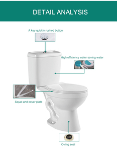 <span class=keywords><strong>WC</strong></span> en céramique à double <span class=keywords><strong>chasse</strong></span> et double fonction, cuvette à fermeture lente, prix abordable - Product Image 2