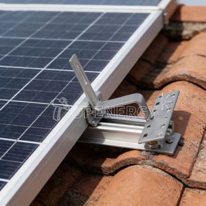 Support de montage de panneau solaire, <span class=keywords><strong>crochet</strong></span> de toit, sans perçage/soudure, installation facile, acier inoxydable de haute qualité pour toits en tuiles/acier - Product Image 2