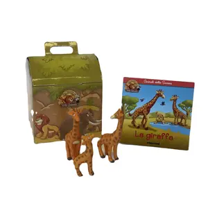 Zürafalar ile yolculuk-eğitici resimli çocuklar kitap serisi-heykelcik ile interaktif hikaye anlatımı dahil