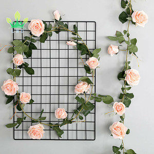 Rose artificielle simulée fleurs de jardin <span class=keywords><strong>plantes</strong></span> suspendues décor de mariage vigne faux jardin suspendus vignes pour décor de mariage - Product Image 3