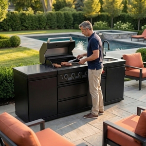 Consegna Rapida in 7 Giorni negli USA, Cucine Esterne Modulari in Acciaio Inox 304 Youya, Armadietti e Griglie BBQ per <span class=keywords><strong>Cucina</strong></span> Mobile all'Aperto - Product Image 2