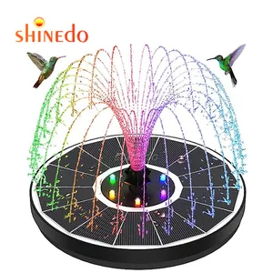 النافورة الشمسية في الهواء الطلق للماء بركة بركة حديقة الفناء زينت النافورة مع إضاءة ليد