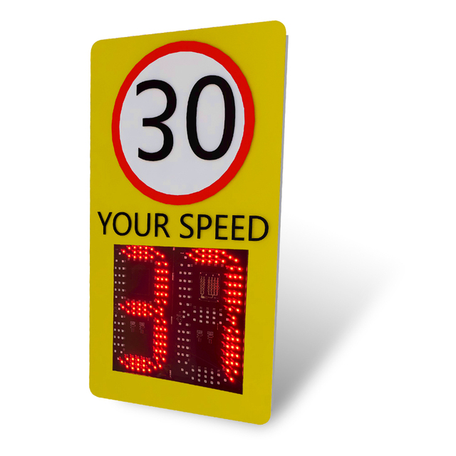 Waterproof Radar Speed Signs with ±1KM/H Accuracy and 433 Wireless Communication