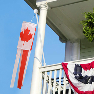 Custom Polyester Canada <b>Flag</b> WindSock Digital Printed Flying Wind Socks for Yard <b>Garden</b> Porch - Product Image 4