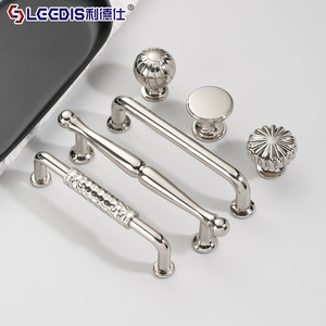 Lideshi Furniture Handles Titanium <b>Silver</b> Bar Shape Durable Cabinet <b>Drawer</b> Wardrobe <b>Knobs</b> - Product Image 1