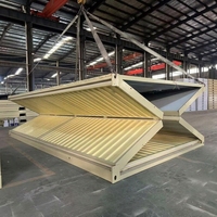 Maison conteneur pliable de type X moderne, personnalisée en usine, avec panneaux sandwich, préfabriquée, portable, pour bureau et hôtel, à vendre