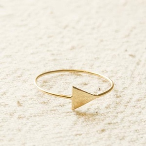 Bagues minimalistes en or pour l'index, argent sterling 925, <span class=keywords><strong>bague</strong></span> de fiançailles triangulaire - Product Image 3