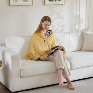 Chal Calefactable USB con 3 Niveles de Calor, Envoltura Eléctrica Portátil para Cuello y Hombros, Forro Polar Suave, Protección contra Sobrecalentamiento - Product Image 4