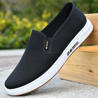 Zapatos Casuales de Primavera para Hombre, de Venta Caliente, Sin Cordones, Transpirables, con Suela Suave, de Algodón Puro, Color Sólido, Venta Directa de Fábrica
