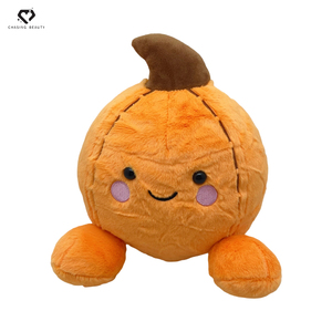 Peluche a Forma di Zucca Morbido e Coccoloso, Giocattolo Imbottito per Bambini, Decorazione di Halloween, Regalo per la Stagione Autunnale - Product Image 1