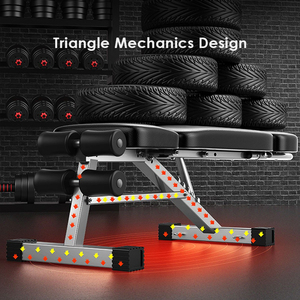 Zhoya Dumbbell Phân gấp ngồi lên thiết bị hỗ trợ thiết bị tập thể dục hộ gia đình ghế đa chức năng tập thể dục Hội Đồng Quản trị đẩy băng ghế dự bị - Product Image 4