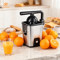Presse-agrumes électrique en acier inoxydable SHANGKAI, nouvelle arrivée, batterie 18650, presse-agrumes portable pour jus d'orange
