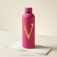 Thermos élégant Rowey en or rose et rose - Bouteille réutilisable haut de gamme pour cadeaux d'entreprise