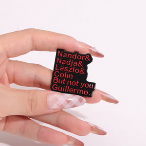 난도르 나자 라즐로 콜린하지만 당신은 기예르모 브로치 에나멜 핀 공포 영화 브로치 옷깃 배지 할로윈 보석 선물 - Product Image 1