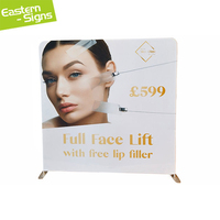 Cadre de toile de fond en tissu tendu en aluminium de haute qualité pour taies d'oreiller, double face, 10x10, support de toile de fond en tissu tendu
