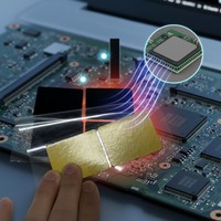 Migeer HP-220 Matériau absorbant les ondes électromagnétiques anti-interférences, feuille d'isolation magnétique pour téléphone portable NFC, ferrite