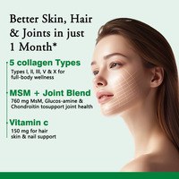 Complément de Santé Adulte 100% Naturel Multi-Collagène en Poudre avec Vitamine C, Marque Blanche OEM, pour le Soutien de la Santé