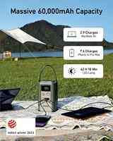 Batterie Externe Anker (PowerCore Reserve 192Wh) 60000 mAh LiFePO4, Chargeur Portable avec Écran Numérique Intelligent