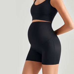Venta al por mayor de todo tipo de crema de maternidad Seamless Over Bump Shorts Embarazo Ejercicio Yoga Shorts Mujeres Muslo Shapewear - Product Image 3
