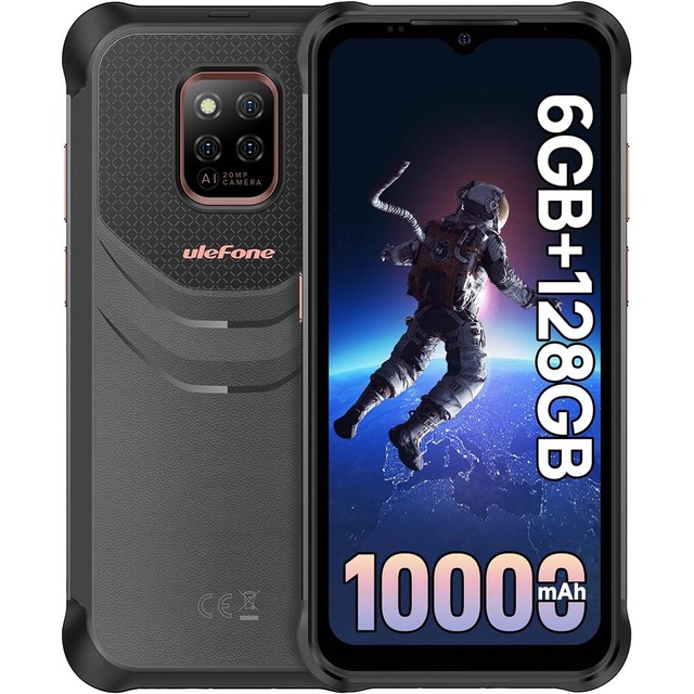 Armor 14 Pro 10000mAh Rugged Smartphone, Android 12, 8GB+128GB, Helio G85 Octa-core Waterproof Rugged Phone, 6.52 HD+, 20MP AI