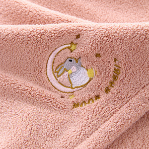 Gorro de Secado de Cabello Absorbente para <span class=keywords><strong>Supermercado</strong></span>, con Bordado Lindo, Tipo Toalla - Product Image 5