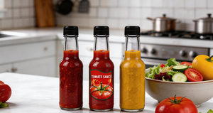 Botellas <span class=keywords><strong>de</strong></span> Vidrio Baratas <span class=keywords><strong>de</strong></span> 90ml, 150ml, 250ml para Salsas Picantes, Mini Botellas Vacías para Salsa <span class=keywords><strong>de</strong></span> Chile, Tomate y <span class=keywords><strong>Tabasco</strong></span> con Tapas <span class=keywords><strong>de</strong></span> Plástico - Product Image 4