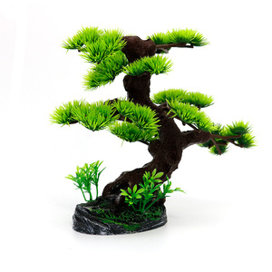ของตกแต่งรูปต้นสนสีเขียวพืชจำลองสไตล์จีนตกแต่งต้นสน - Product Image 2