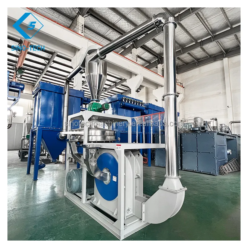 High Speed Scrap Plastic Recycling System Milling Equipment Pulverizer Machine For Stable