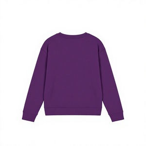 <span class=keywords><strong>Felpa</strong></span> da <span class=keywords><strong>uomo</strong></span> <span class=keywords><strong>viola</strong></span> girocollo, vestibilità regolare, tinta unita, lavorata a maglia, casual, per autunno e inverno - Product Image 3