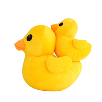 Fabrication de jouets en peluche mignons en forme de petit canard jaune, grand canard jaune, poupée pour enfants, cadeau, petit canard jaune en peluche, jouet en peluche doux