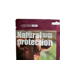 Sacs d'emballage en plastique personnalisés avec fermetures éclair imprimées, fermetures éclair verticales refermables, nourriture pour animaux de compagnie, friandises pour chats et chiens