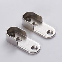 Garde-robe en alliage de Zinc tube ovale supprtor porte-bride