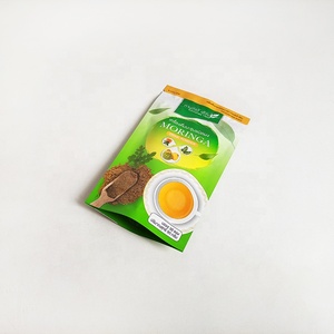 Tùy chỉnh in ấn Moringa bột bao bì cấp thực phẩm đứng lên nắp kéo dây kéo Uống bột bao bì túi - Product Image 3