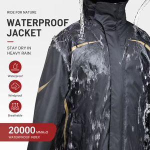 Traje Impermeable para Motocicleta con Logotipo Personalizado, Chaqueta y Pantalones Reflectantes, Resistentes al Viento y Transpirables para Hombres, Ciclismo al Aire Libre - Product Image 4