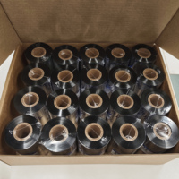 Cinta de impresora de transferencia térmica de resina Premium 50mm X 300m Compatible con impresoras Oki Zebra y etiquetas