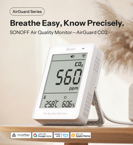 SONOFF SAWF-08P AirGuard CO2 Matter Wi-Fi Moniteur <span class=keywords><strong>de</strong></span> Qualité <span class=keywords><strong>de</strong></span> l'Air Multimètre Compatible Alexa pour la Maison et les Nouveaux Espaces Professionnels - Product Image 6