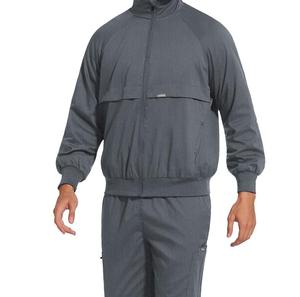 Chaqueta Médica para Hombre, Color Verde Azulado, Manga Larga, Tejido de Poliéster, Uniforme de Hospital con Cierre Frontal y Bolsillos Laterales para Uso Médico - Product Image 3