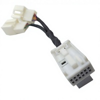 XIN YING - Arnés de cableado de audio para coche de 12 pines, para reproductor de CD, AUX, navegación, cable divisor en Y de 6+6 pines, con aislamiento de PVC y cobre