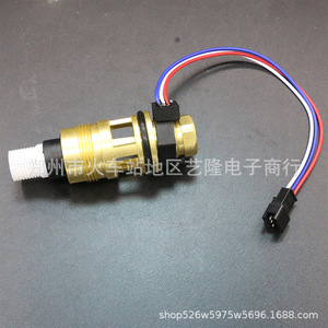 Accessoires : Capteur de débit d'eau en laiton 12V, interrupteur de débit pour panneau de chauffage domestique électrique, capteur à effet Hall à rotor - Product Image 1