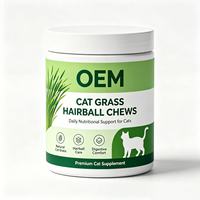 Friandises à mâcher naturelles pour chats OEM en gros : Soulagement des boules de poils et supplément nutritionnel quotidien pour chats adultes